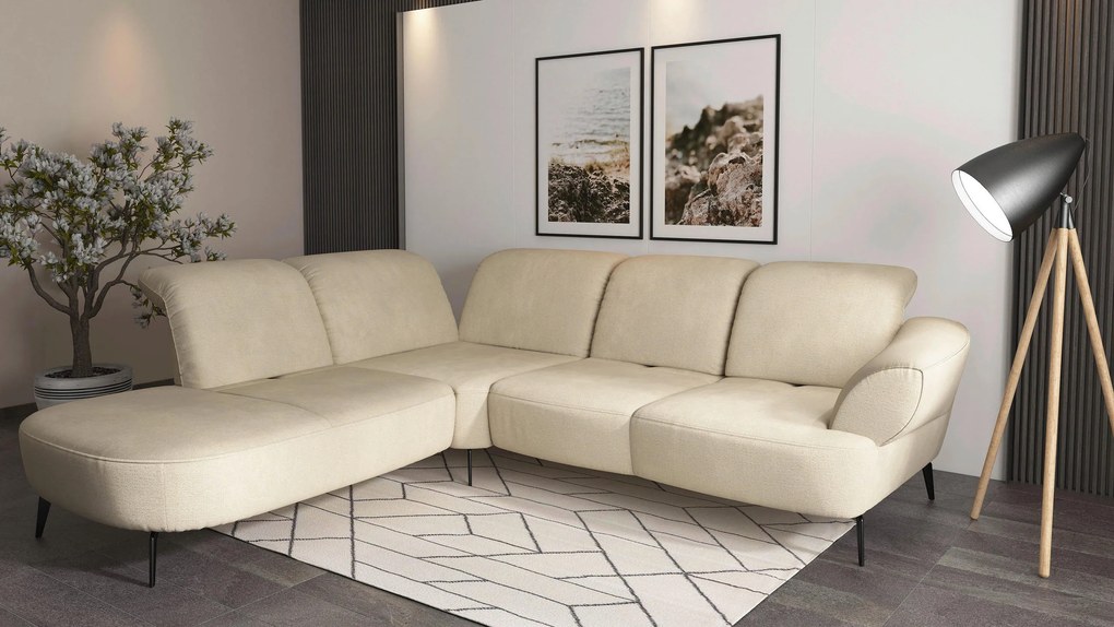 XXXLutz ROHOVÁ SEDAČKA, textil, piesková Sit & More - Sedačky - 00014401323B