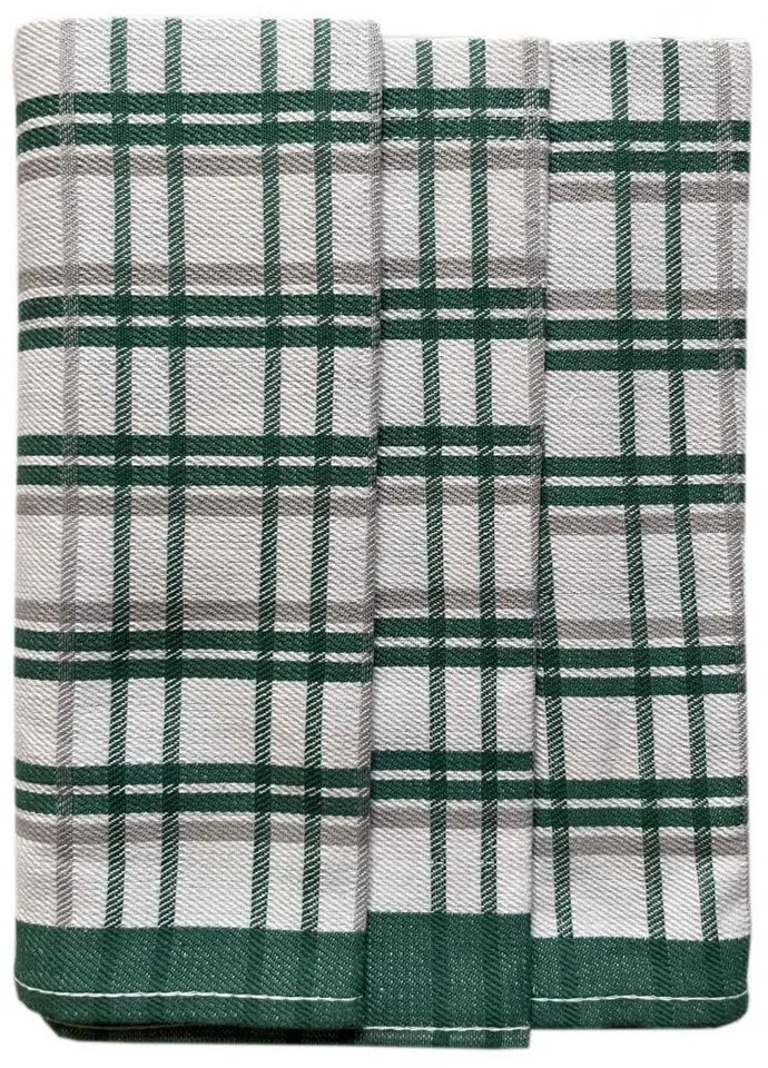 Polášek Károvaná utierka Egypt – 3 ks - č. 82 | Zelená / biela