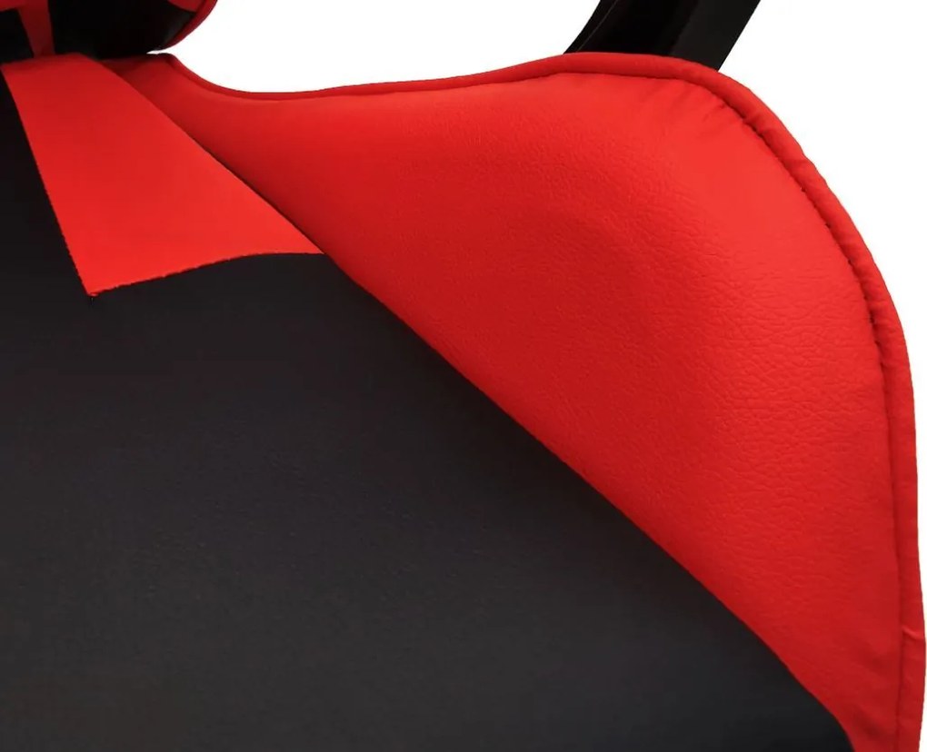 Herní židle s podnožkou KG104 červené