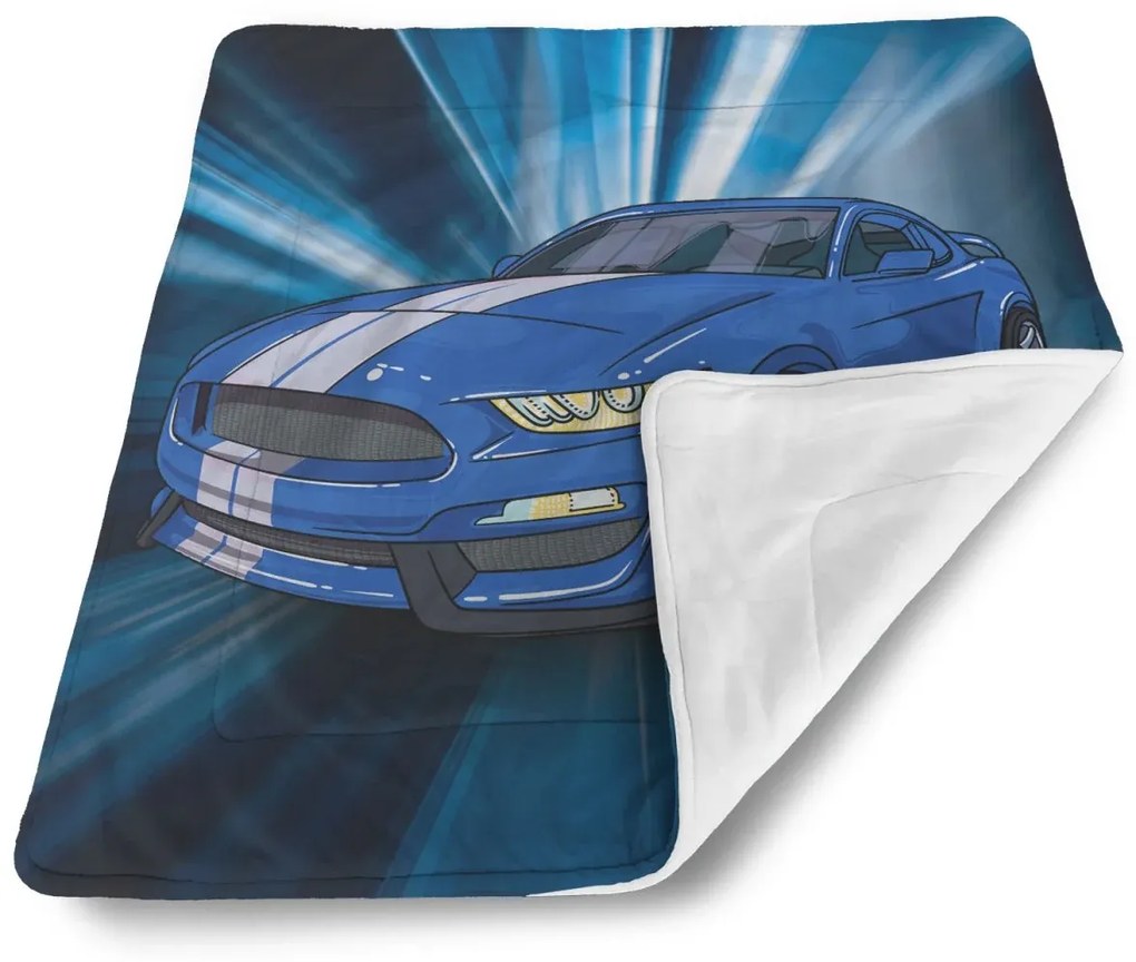 Sablio Deka pre bábätko Mustang Modré pozadie - 90x120 cm