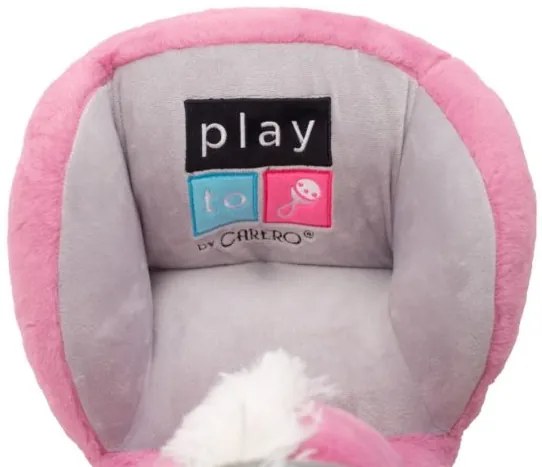 PLAYTO Hojdacia hračka s melódiou PlayTo rúžový koník