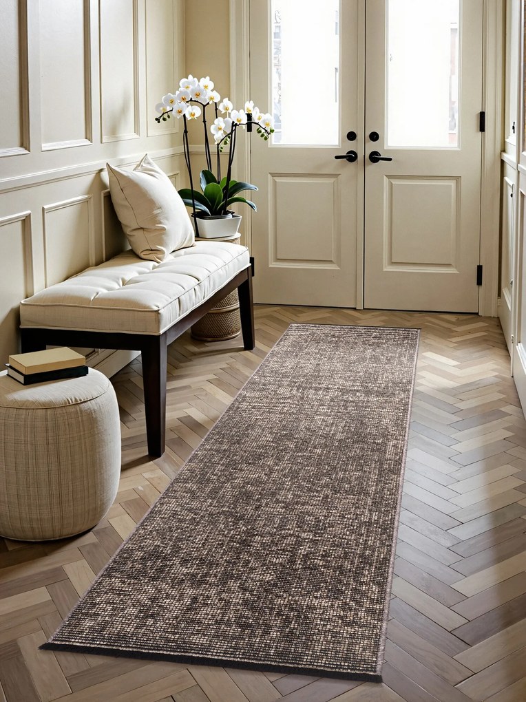 Behúň Brilliance Prisma 106312 Beige z kolekcie Elle, 80x250, hnedá, obývacia izba, ELLE Decoration