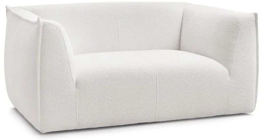 Biela pohovka z textílie buklé 170 cm Giorgia – Bobochic Paris