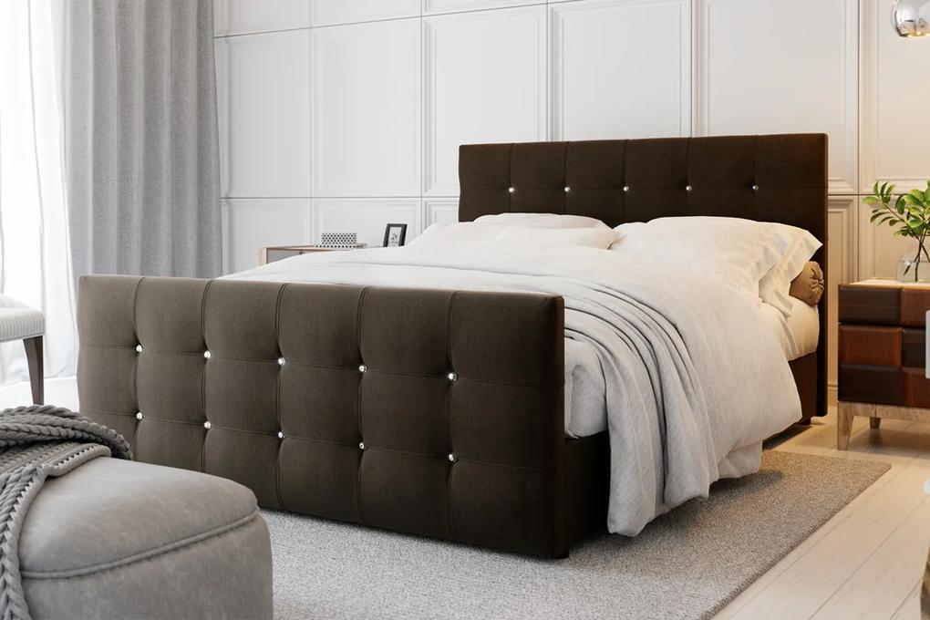Najlacnejsinabytok KLEO čalúnená manželská posteľ 140 x 200 cm, COSMIC 800