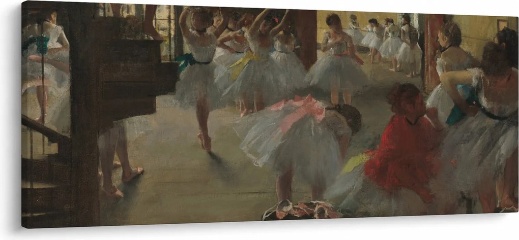 Obraz - Edgar Degas, The Dance Class, reprodukcia (120x50 cm)