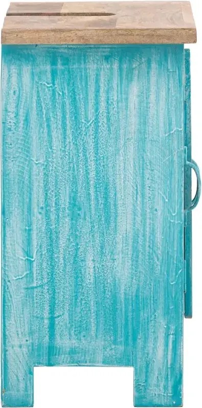 furniture-nabytek.cz - Masívna skrinka pod umývadlo Santa Cruz, Holz - Mango, modrá