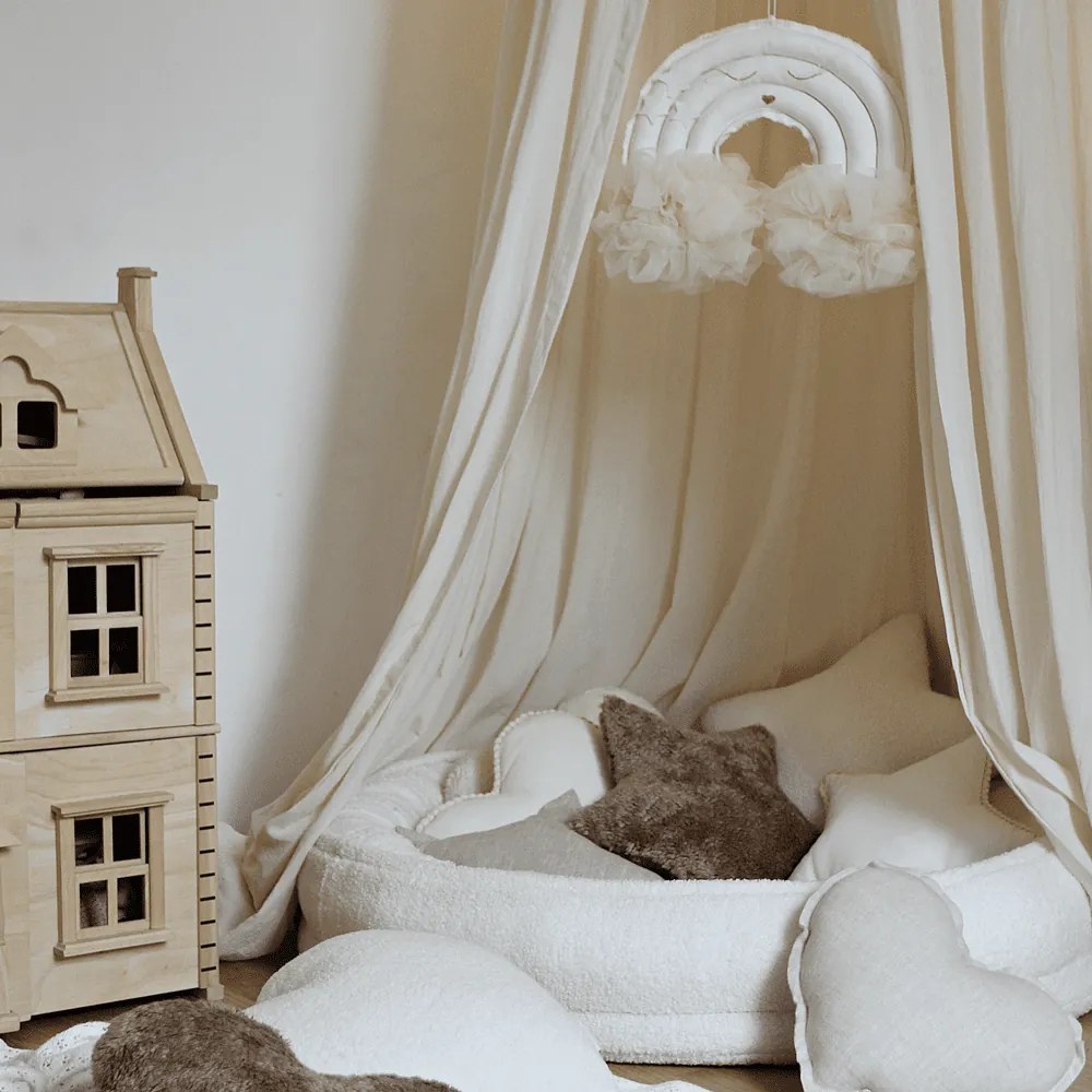 Závesná dekorácia dúha vanilka 35x27x12cm