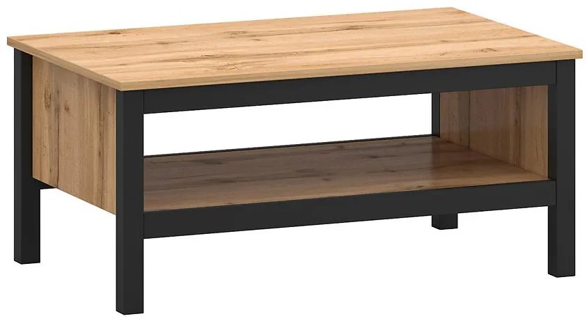 Konferenčný stolík Palmer T dub wotan/čierny