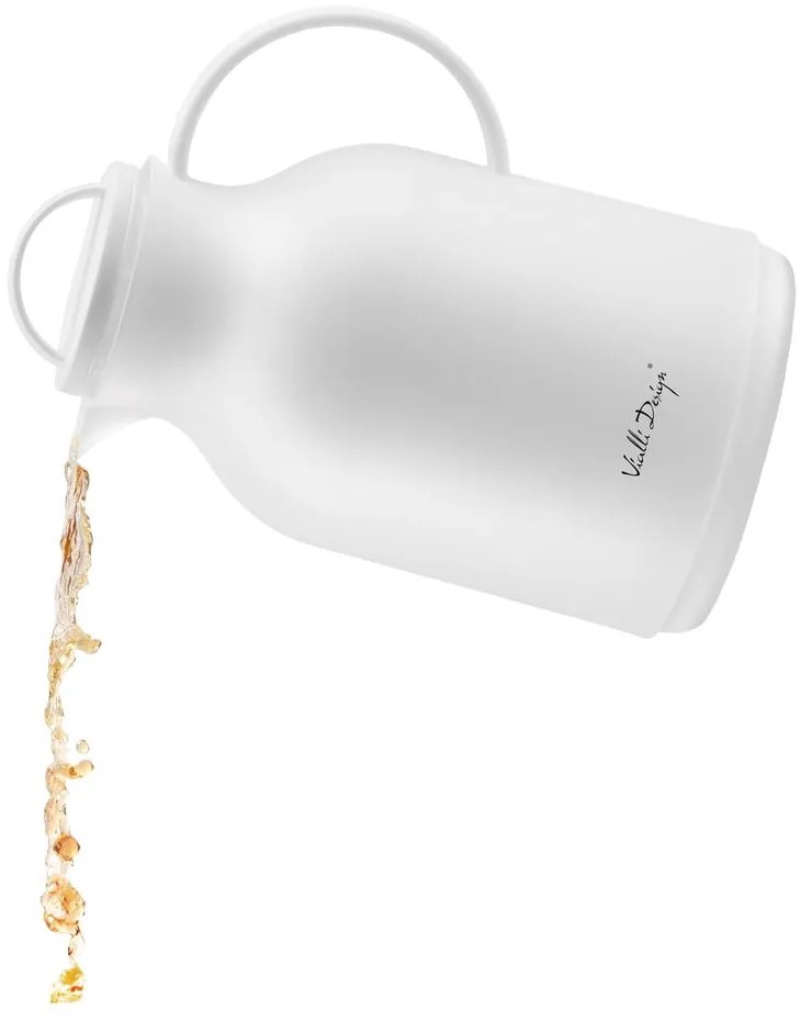 Biela termoska Vialli Design, 1 l