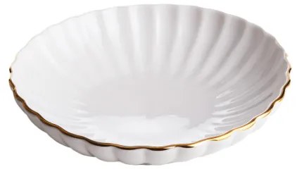 Hlboký tanier MELIDA so zlatým obvodom 710995