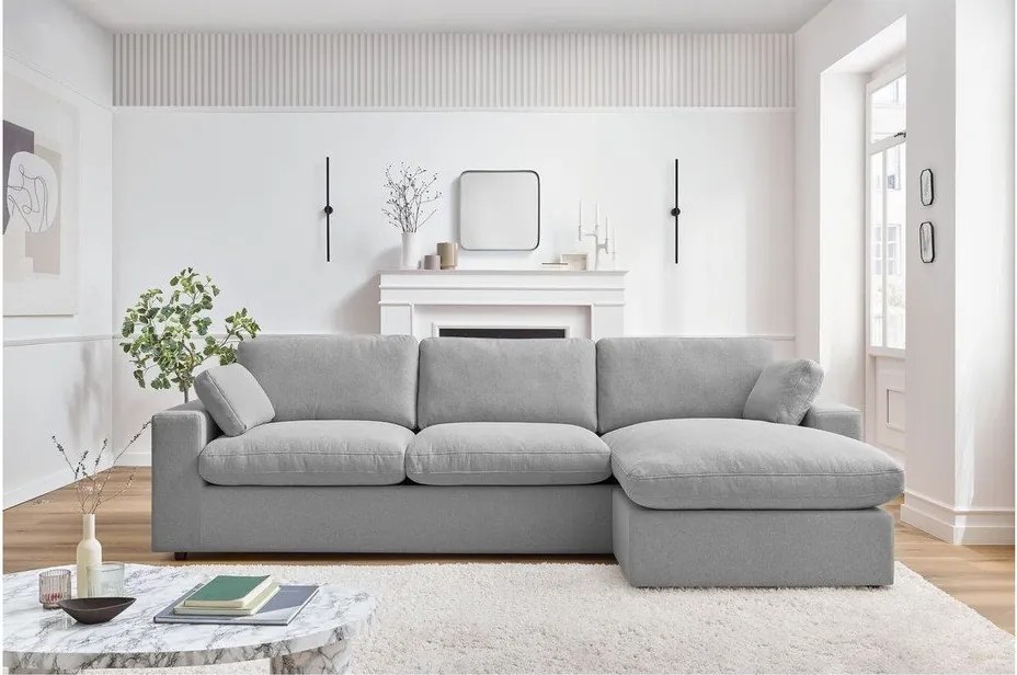 Svetlosivá rohová pohovka Belair – Bobochic Paris