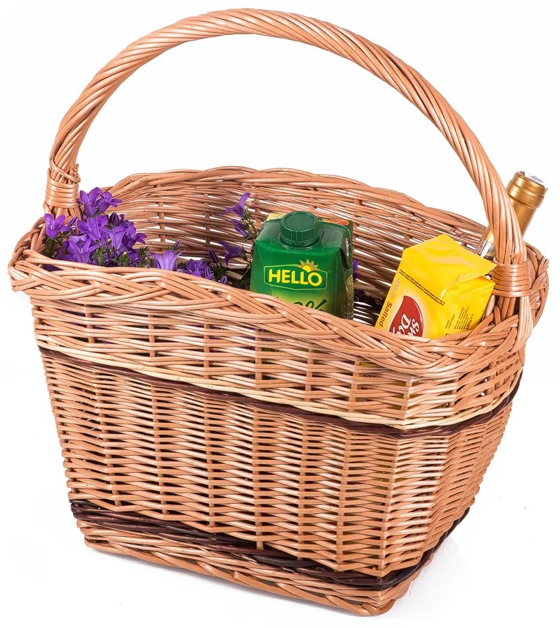 Nákupný kôš prútený Pani VI.š. 40 x hl. 30 x v. 25/42(cm)