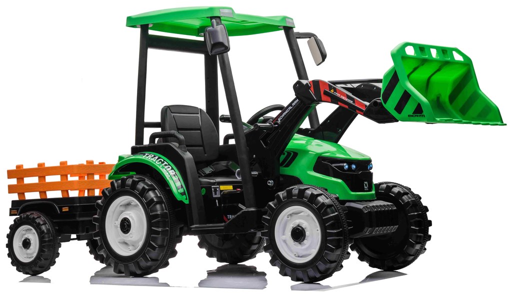 Detský elektrický traktor D68 RAMIZ JS3158B  - zelený