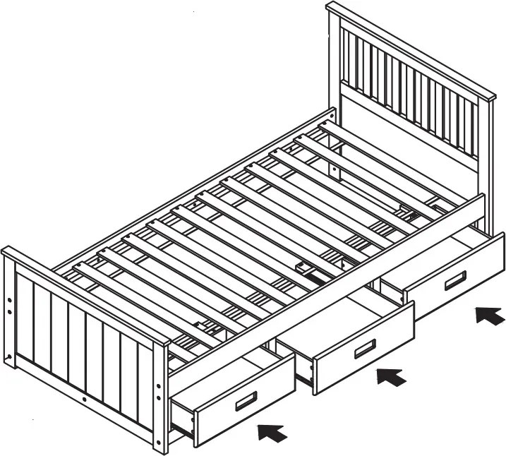 Jednolôžková posteľ LEMOS 90 + zásuvky, biela