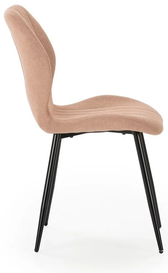 Jedálenská stolička v lososovej farbe v súprave 4 ks Milu – Marckeric