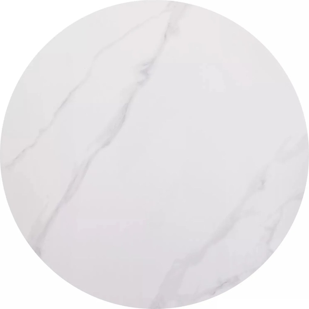 Okrúhly jedálenský stôl Rion 90 cm biely/čierny