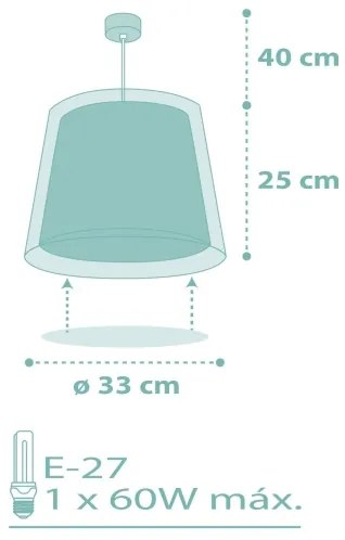 Dalber 81172H - Detský luster DREAM FLOWERS 1xE27/60W/230V