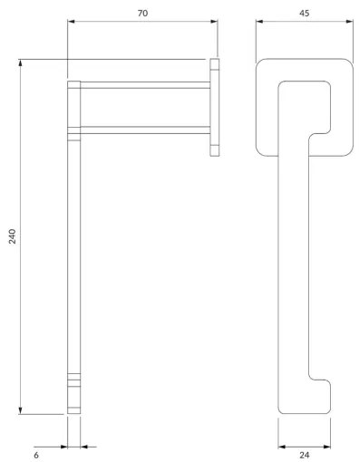 OMNIRES NL80510CR - Držiak toaletného papiera NELSON lesklý chróm