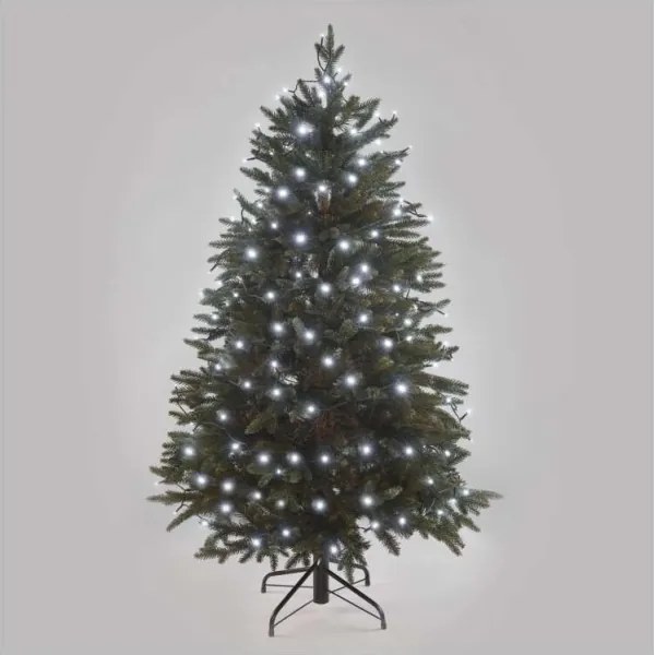 LED Vianočná vonkajšia reťaz 180xLED/8 módů 23m IP44 studená biela