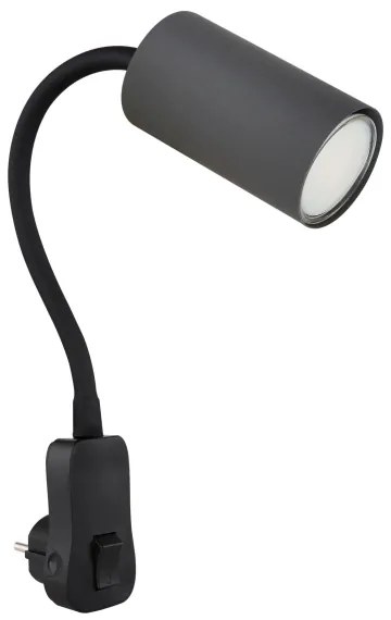 Globo 57911DPG - Náhradné bodové svietidlo do zásuvky ROBBY 1xGU10/35W/230V čierna