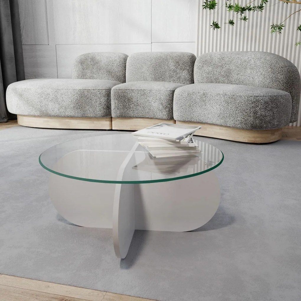 Konferenčný stolík Bubble White