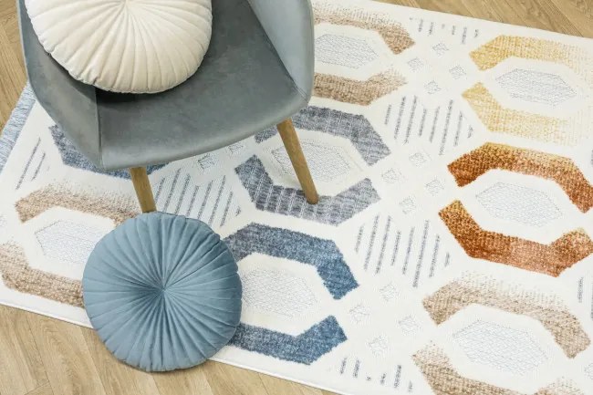 Koberec BROADWAY C0779 biely / sivý / krémový