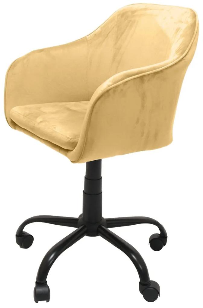Kancelárska stolička Marlin žltá