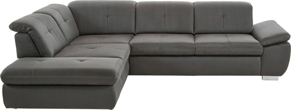 XXXLutz ROHOVÁ SEDAČKA, textil, tmavosivá Beldomo Speed - Sedačky - 000711013501
