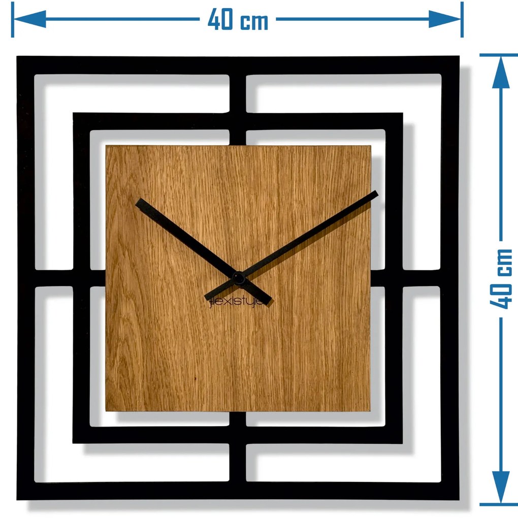 Dekorstudio Moderné drevené hodiny na stenu HARMONIC