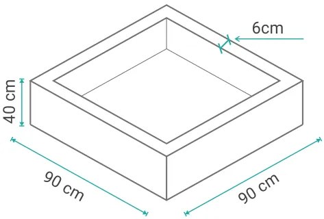 Golden kids Suchý bazén LUX 90 cm - horčicovo-žltý + 350 loptičiek