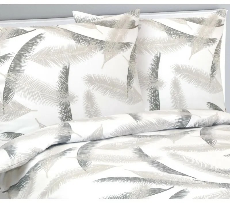 Bellatex Flanelové obliečky Pierko, 140 x 220 cm, 70 x 90 cm