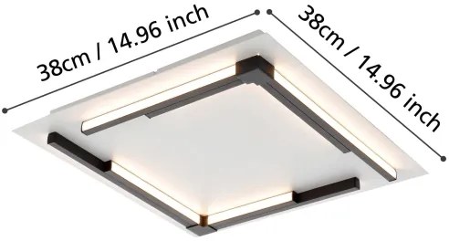 Eglo 900329 - LED Stmievateľné stropné svietidlo ZAMPOTE LED/25W/230V