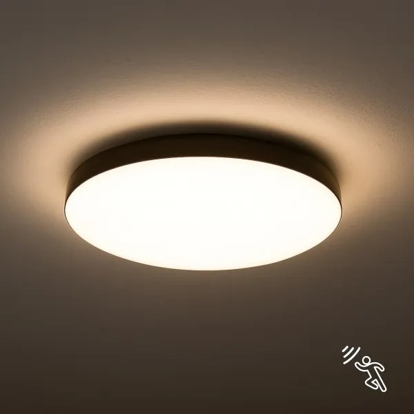 LED Kúpeľňové stropné svietidlo so senzorom MAYA LED/13W/230V IP44 čierna