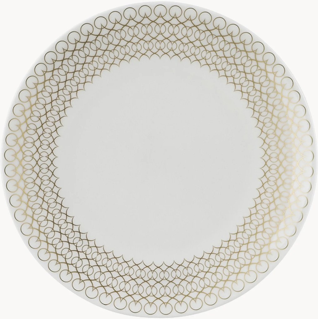 Dezertné taniere z kostného porcelánu Jade, 6 ks