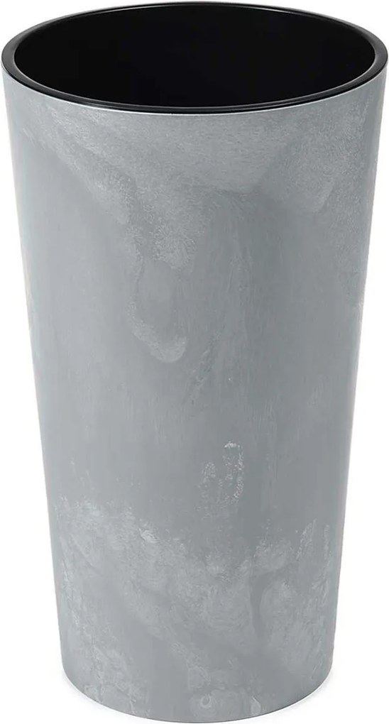 PLASTOVÝ KVETINÁČ URBANIKA 57X30 CM IMITÁCIA BETÓNU SIVÁ