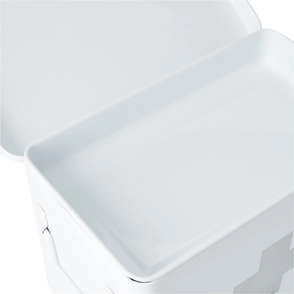 Lekárnička, kovový box na lieky, 2v1, biela MEDICINE XL 32 x 20 x 21