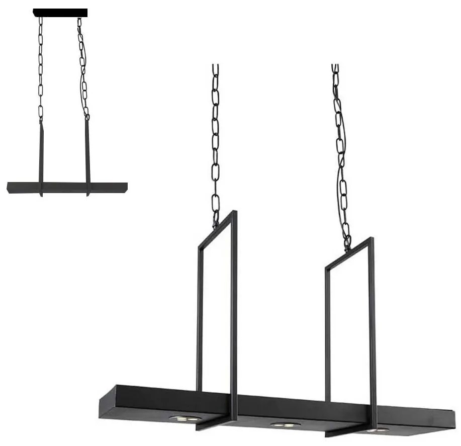 Markslöjd 105780 - LED Stmievateľný luster TRAY 3xLED/3W/230V čierna