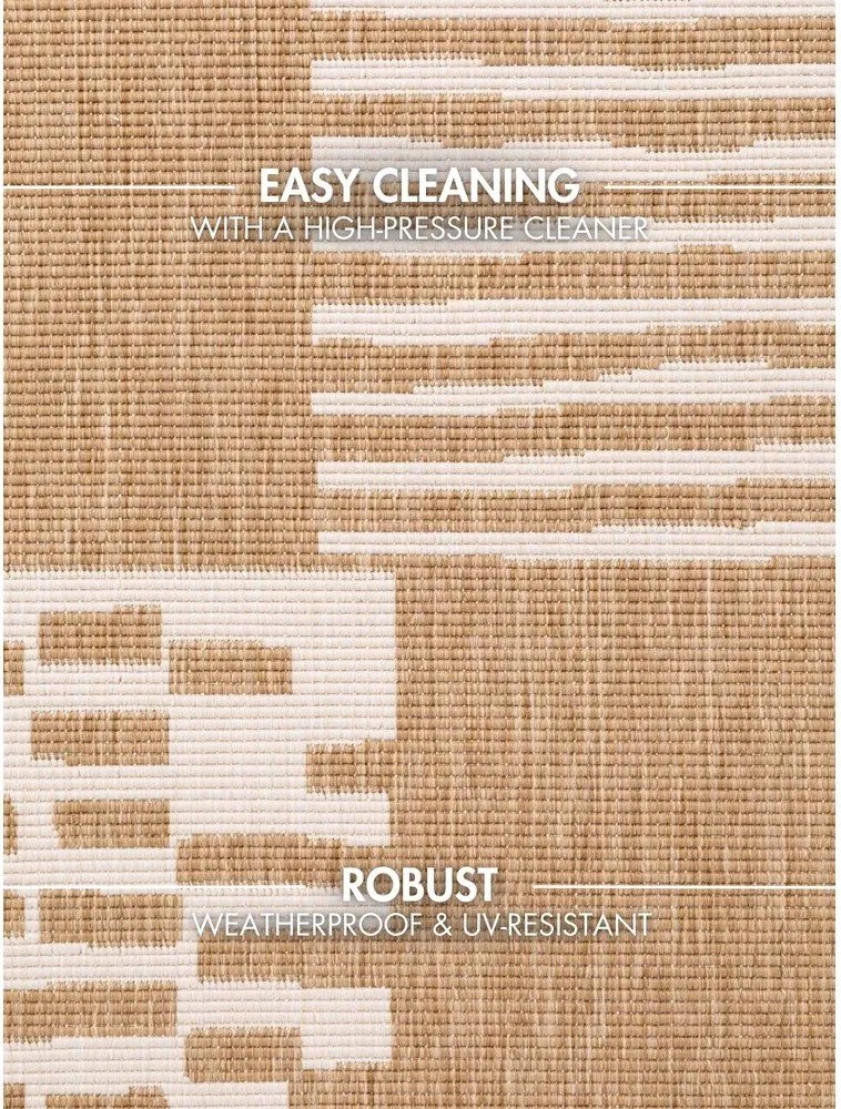 Krémovobiely/v prírodnej farbe vnútorný a vonkajší koberec 120x170 cm Haringey Acacia – Ted Baker