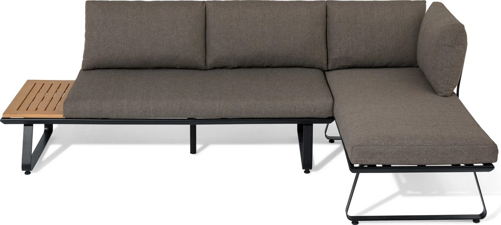 Obývací sedací kútik s moderným lyžinovým podstavcom