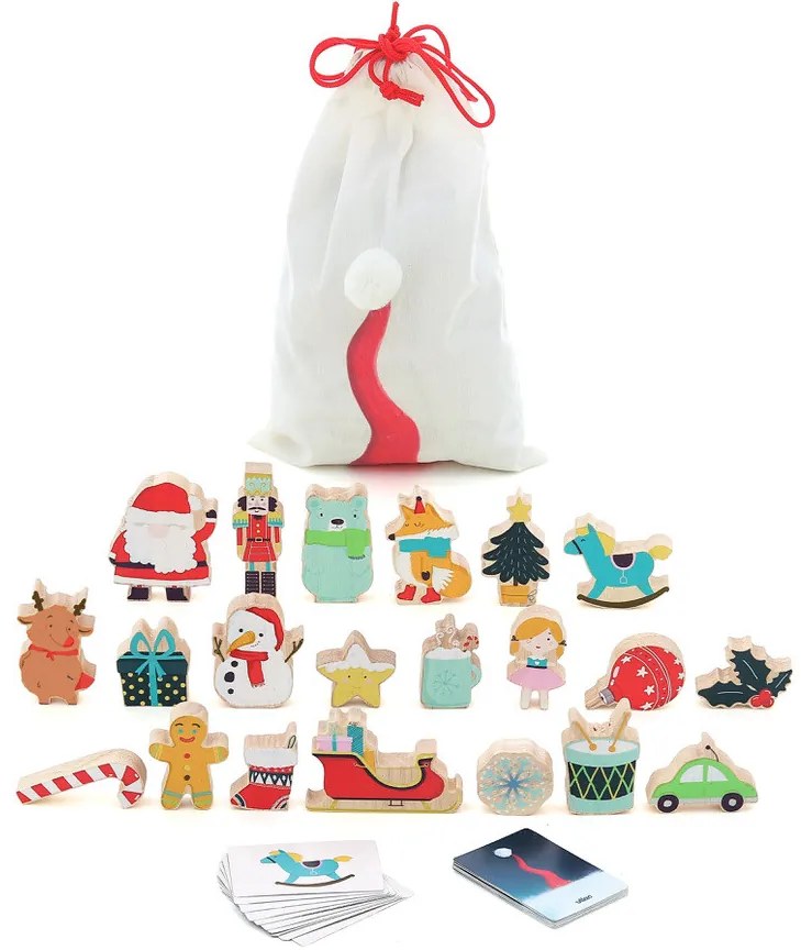 Vilac - Adventný kalendár - Hmataj a nájdi