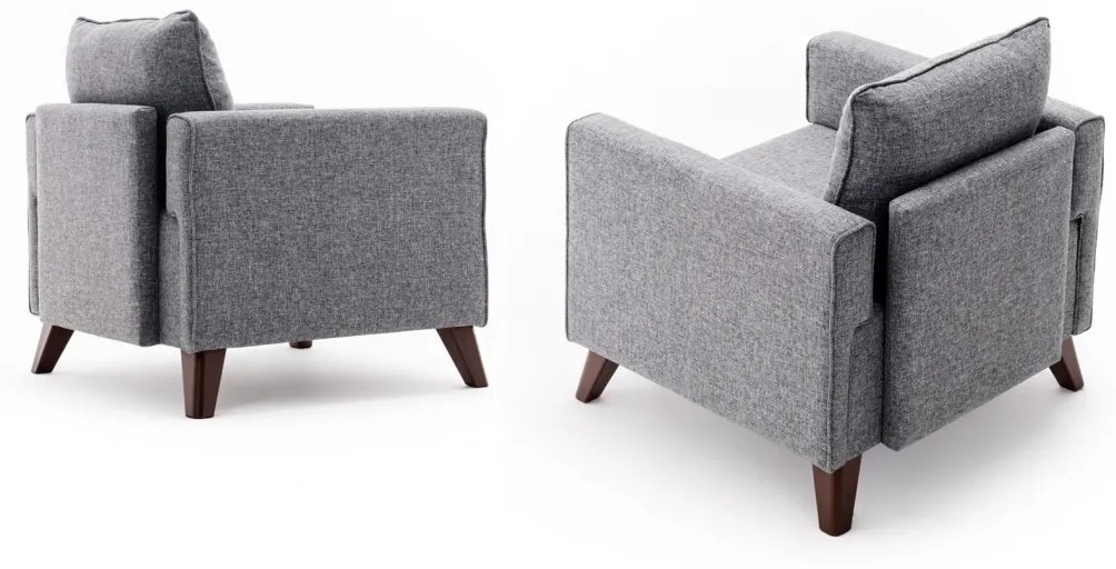 Kreslo Bella 82 cm sivé