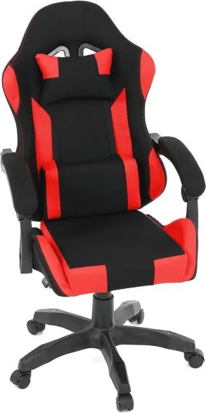 Herná stolička čierna / červená KA-R209 RED