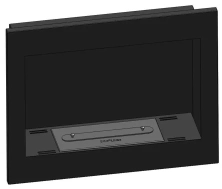 InFire - Vstavaný BIO krb 49x60 cm 3kW čierna