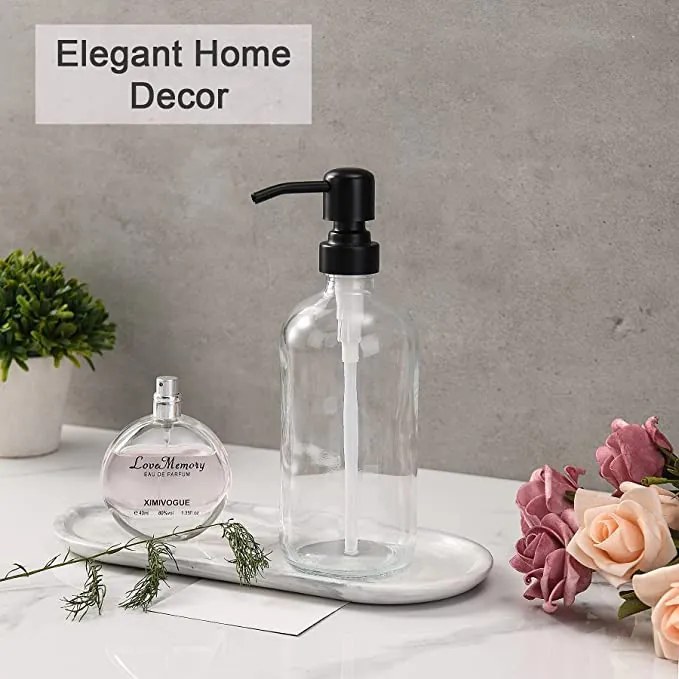 Orion Sklenený dávkovač na mydlo, jar - 1l DISTRI - číre sklo