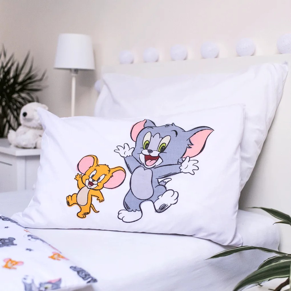 Jerry Fabrics Obliečka do postieľky Tom and Jerry "TJ050" baby, 100x135 / 40x60 cm