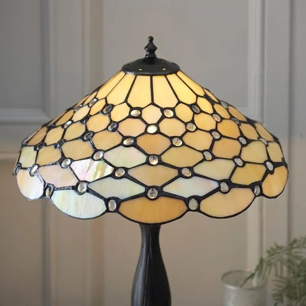 Endon 64301 - Stolná lampa Tiffany PEARL 1xE27/60W/230V Ø 37 cm