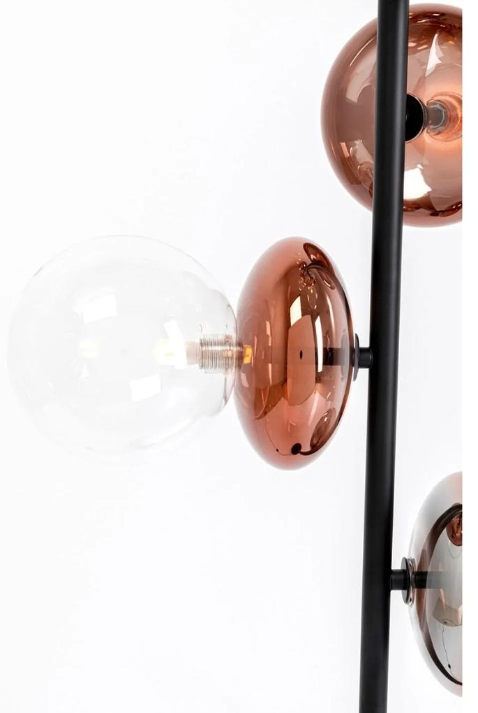 Double Bubble stojacia lampa čierna 165 cm