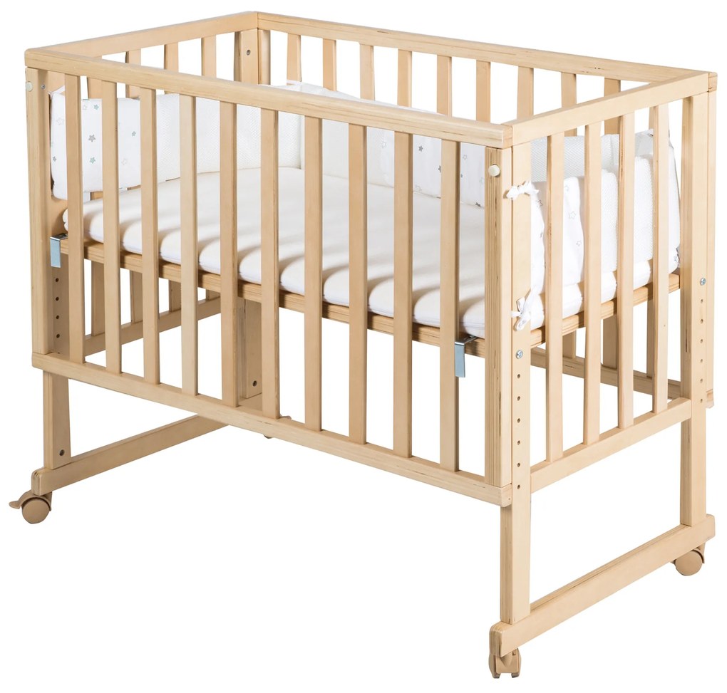 roba Prístelka 3 v 1 Safe asleep (prírodný lak)  (100397089)