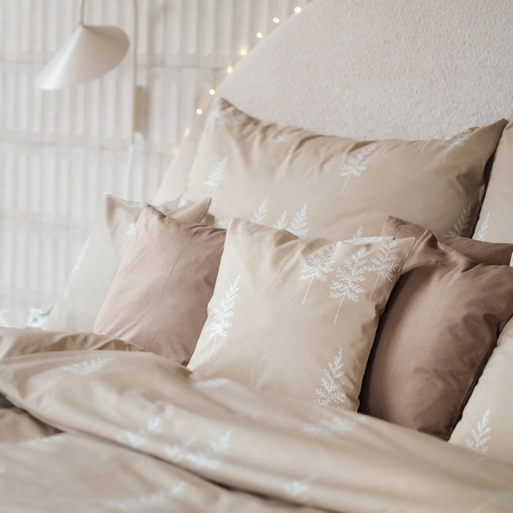 Goldea bavlnené posteľné obliečky - severské stromčeky 240 x 220 a 2ks 70 x 90 cm