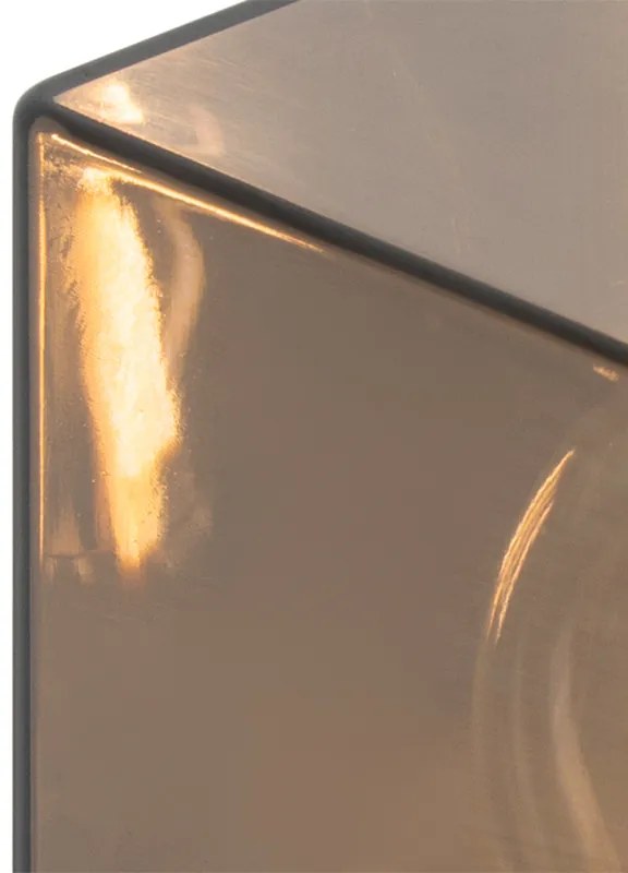 Stojanové vonkajšie svietidlo čierne 50 cm IP44 s efektom dymového skla - Dánsko